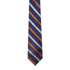 Shore & Singer Repp Stripe Pattern Necktie